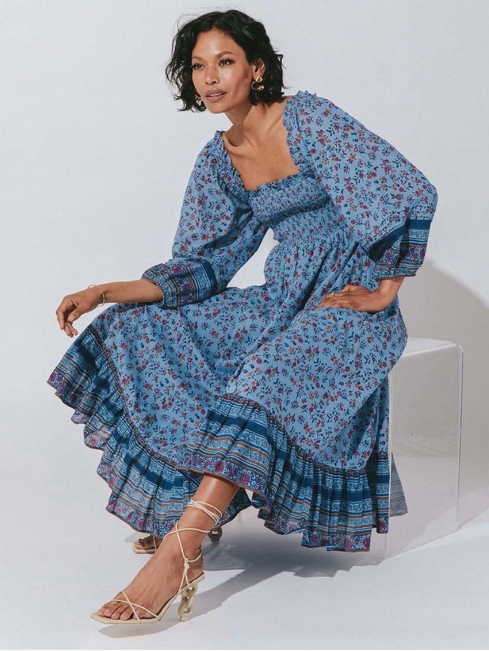 Cleobella Organic Cotton Eva midi dress Floral. Medium.